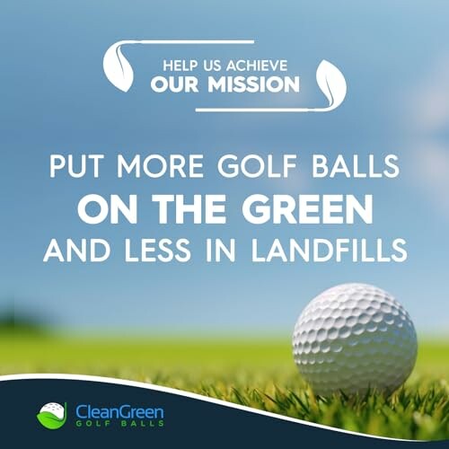 Eco-friendly mission to reduce golf ball waste.