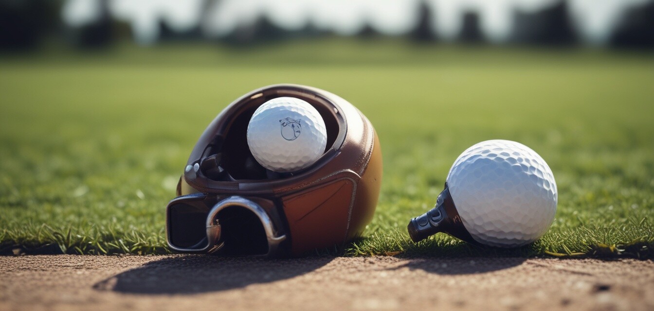 Golf rangefinder in golf bag
